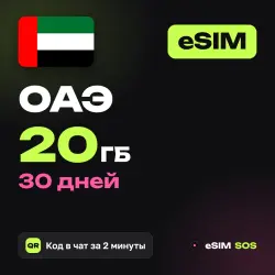 eSIM UAE 20 GB for 30 days