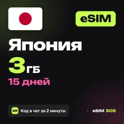 eSIM Japan 3 GB for 15 days