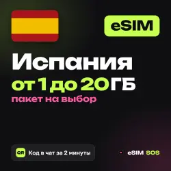eSIM Spain — 1 to 20 GB