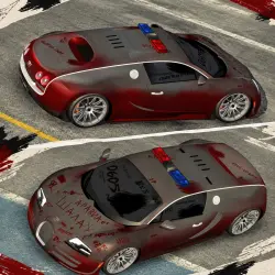 Bugatti Veyron 1703Hp / Donut motor Flashers Dusty | Inscriptions