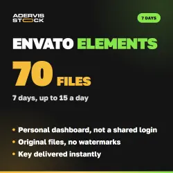 Envato Elements 20 files for 3 days — I download by your link, personal dashboard, instant delivery