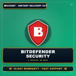 Bitdefender Premium Security 2024 | 30 Days | 5 Devices (Account)