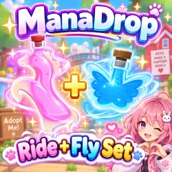 Ride Porion+ Fly Potion SET I ADOPT ME I LEVEL UP YOUR PETS