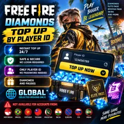 Free Fire Diamonds | Top Up by Player ID | GLOBAL* | Instant Delivery 24/7