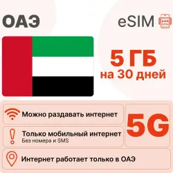 eSIM United Arab Emirates internet plan: 5 GB for 30 days | Virtual SIM card