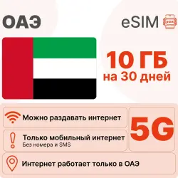 eSIM United Arab Emirates internet plan: 10 GB for 30 days | Virtual SIM card