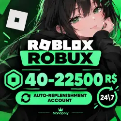 AUTO-DISTRIBUTION 24/7 ROBUX ROBLOX ROBUX 80–22,500 R$