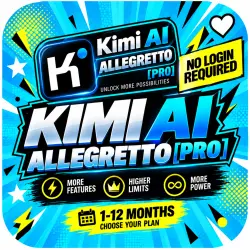 Kimi AI Subscription — Allegretto[Pro] — No Account Login Required — 1/12 Months