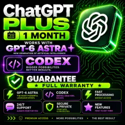 ChatGPT Plus 1 month GPT-6 + Codex | Warranty | INSTANTLY issued