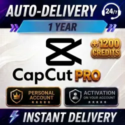 24/7 CapCut Pro 1 Year + 1200 AI CREDITS - Private Account / Your Own Email