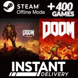 DOOM + DOOM Eternal | Steam Offline | +400 Games | Instant Delivery