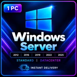 Windows Server 2012–2025 | Standard / Datacenter | Instant Delivery