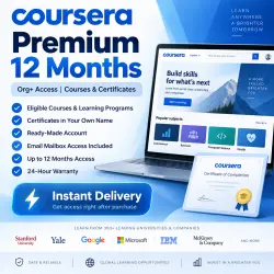 Coursera Premium 12 Months | Org+ Access | Courses & Certificates