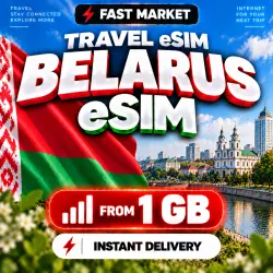 eSIM BELARUS | 24/7 AUTO | Mobile Internet | from 1 GB to 20 GB | eSIM