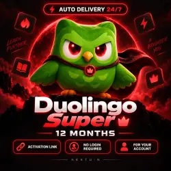 AUTO-ISSUE | Duolingo Super 12 Months | Activation Link | No Login Required | Your Account