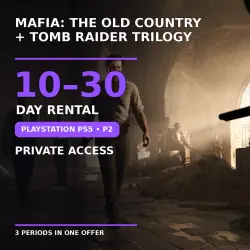 Mafia: The Old Country + Tomb Raider Trilogy PS5 | P2 | 10–30 Day Rental