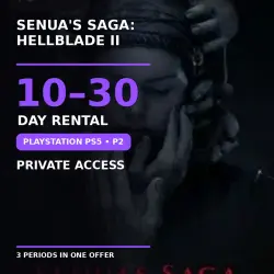 Senua's Saga: Hellblade II PlayStation PS5 | P2 | 10–30 Day Rental | Private Access