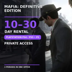 Mafia: Definitive Edition PlayStation PS4 / PS5 | P2 | 10–30 Day Rental | Private Access