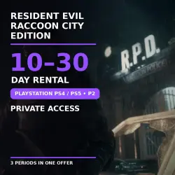 Resident Evil Raccoon City Edition PlayStation PS4 / PS5 | P2 | 10–30 Day Rental | Private Access