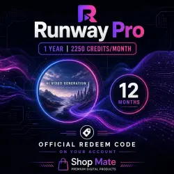 Runway Pro | 1 Year | Official Redeem Code | 2250 Credits/Month