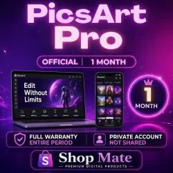 Picsart Pro: 1 Months | Own Mail | Instant Delivery | including models VEO 3 + Seedance 2.5