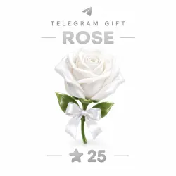Telegram Gift «Роза» — 25 | @username