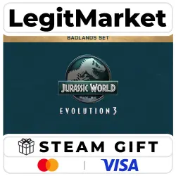 DLC Jurassic World Evolution 3: Badlands Set / Steam AUTO / RU + WORLD