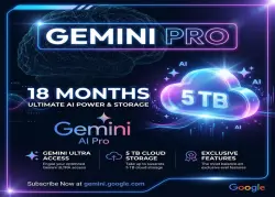 Google Gemini AI Pro 18M + 5 TB Cloud | No Login | No Card Required (JIO OFFER)