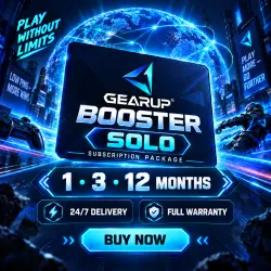 GearUP Booster SOLO SUBSCRIPTION PACKAGE | 1/3/12 Months | 24/7 Delivery | Full Warranty