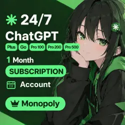 24/7 | ChatGPT Plus, Go, Pro 100, Pro 200, Pro 500 | 1 Month | SUBSCRIPTION | ACCORDING TO DATA