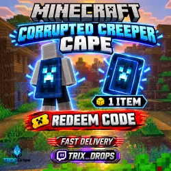 1x Плащ «Испорченный крипер» — , ЧИТАЙТЕ ОПИСАНИЕ!!! — Minecraft, лот №269507