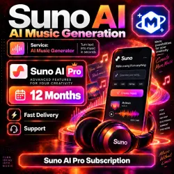 Suno AI Pro | 12 Months | 2,500 Credits | Activation on Your Account