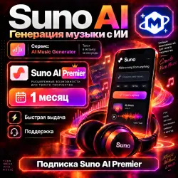 Suno AI Premier | 1 Month | 10,000 Credits + Studio | Activation on Your Account