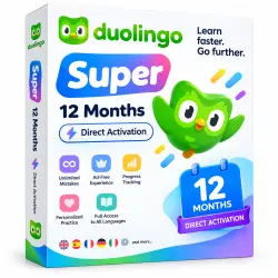 Duolingo Super — 12 Months | Direct Activation