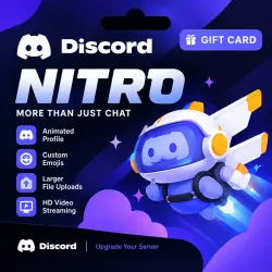 DISCORD NITRO ACTIVATION CARD, $1 ON BALANCE