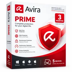 Avira Prime — 3 Months | 5 Devices | Global