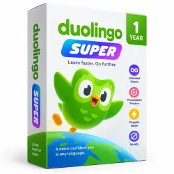 Duolingo Super Promo Code - 12 Months Activation - No Card Required - Global