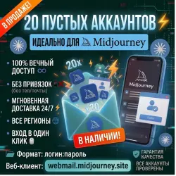 Почта под регистрацию Midjourney | Полный доступ | Автовыдача 24/7