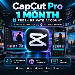 CapCut Pro Subscription (iOS, Android, PC) 1 Month - Private Account (Global)
