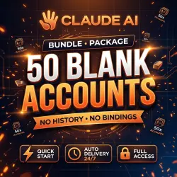 PACKAGE: 50 EMPTY Claude AI Accounts | PERSONAL |  | Auto Delivery 24/7