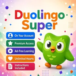 Duolingo Super 12 Months — Official Coupon, Activated on YOUR Account