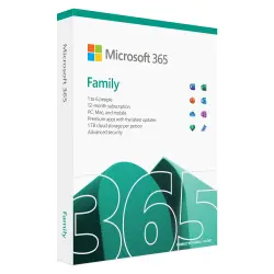 Microsoft 365 Family | 12 Months | 6 Users | Family Plan | Family Subscription | Key