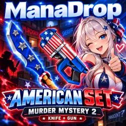 AMERICAN SET I MURDER MYSTERY 2 I KNIFE + GUN