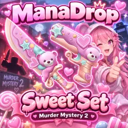 SWEET SET I MURDER MYSTERY 2 I НОЖ + ПУШКА — Roblox, лот №214985