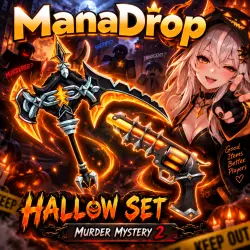 HALLOW SET I MURDER MYSTERY 2 I НОЖ + ПУШКА — Roblox, лот №214988