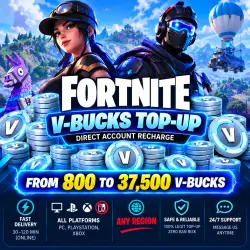 Fortnite V-Bucks 800 – 37,500 | Top Up the account | ANY Region