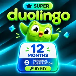 Duolingo Super 12 Months Personal Subscription
