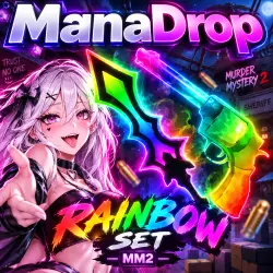 RAINBOW SET I MURDER MYSTERY 2 I KNIFE + GUN