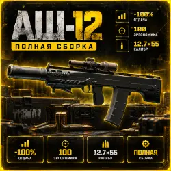 АШ-12 | -100 ОТДАЧИ | 100 ЭРГОНОМИКИ | 12.7x55 — Escape from Tarkov, лот №261447