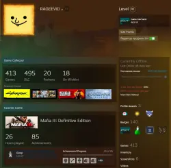 Steam account with games | 413 games worth $ 7,300 Dollars | Level 91 | 11 years old
